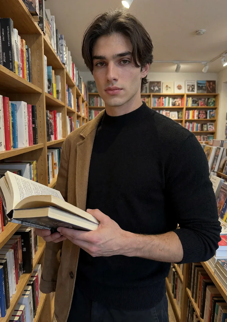entrée pour regarder, sortie avec beaucoup trop de livres